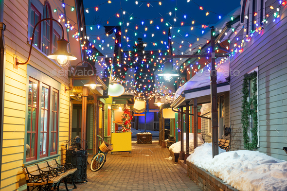 Breckenridge Colorado USA Downtown Streets At Night In The Winter   Breckenridge13 Copy 